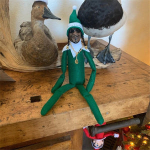🎁Karácsonyi ajándék🎁Snoop On A Stoop Christmas Elf Doll
